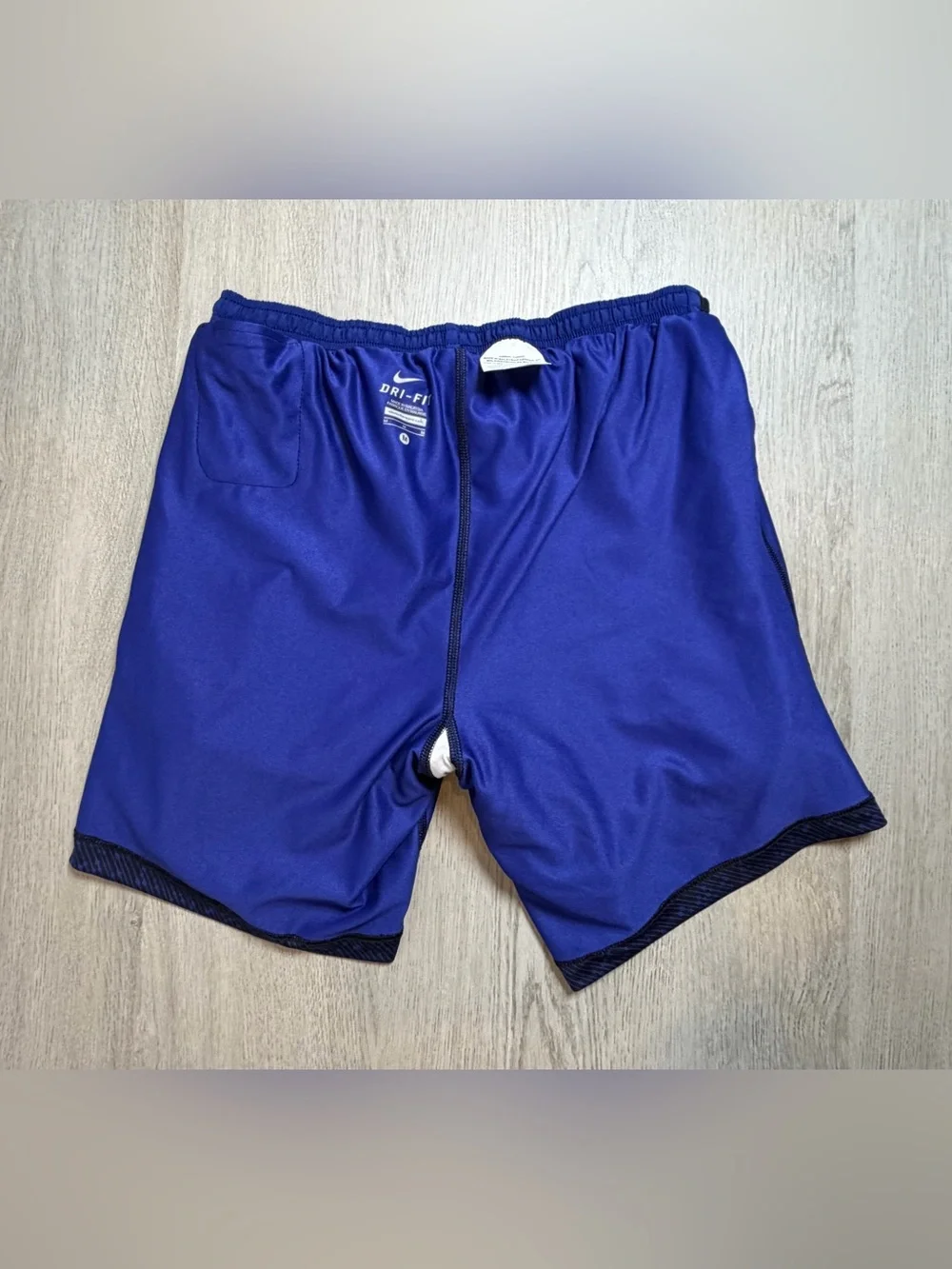 Nike Dri-FIT 2-in-1 Royal Blue Black Running Shorts M